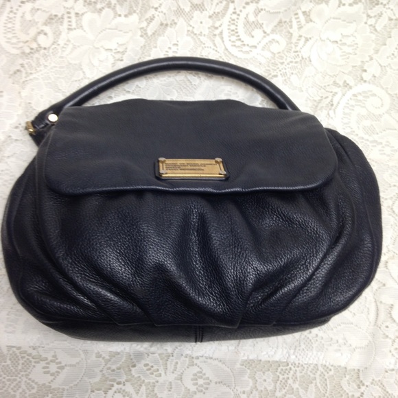 Marc by Marc Jacobs Black Pebble Leather Handbag
